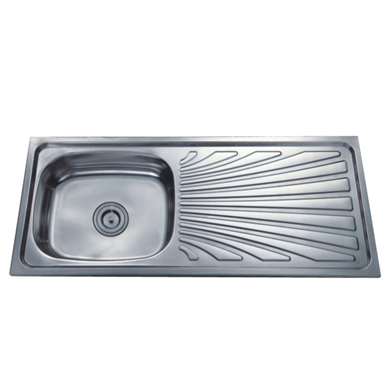 Wholesale Above Mounted Drainboard Stainless Steel High Quality Single Bowl Kitchen Sink With Working Table