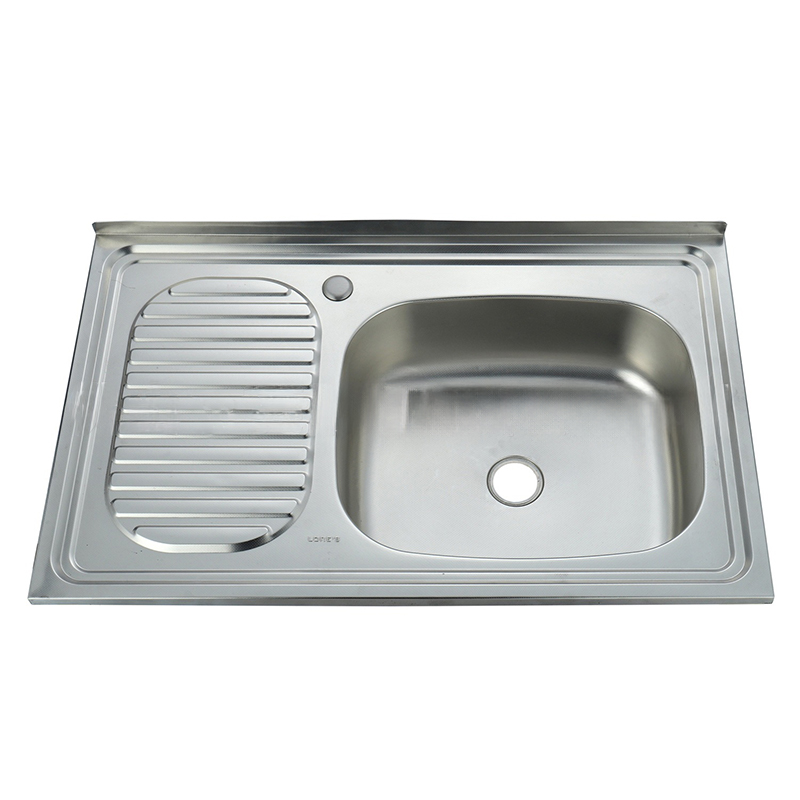 Wholesale Above Mounted Drainboard Stainless Steel High Quality Single Bowl Kitchen Sink With Working Table