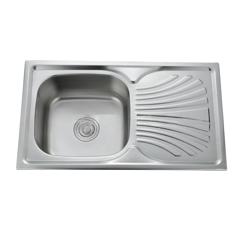 Wholesale Above Mounted Drainboard Stainless Steel High Quality Single Bowl Kitchen Sink With Working Table