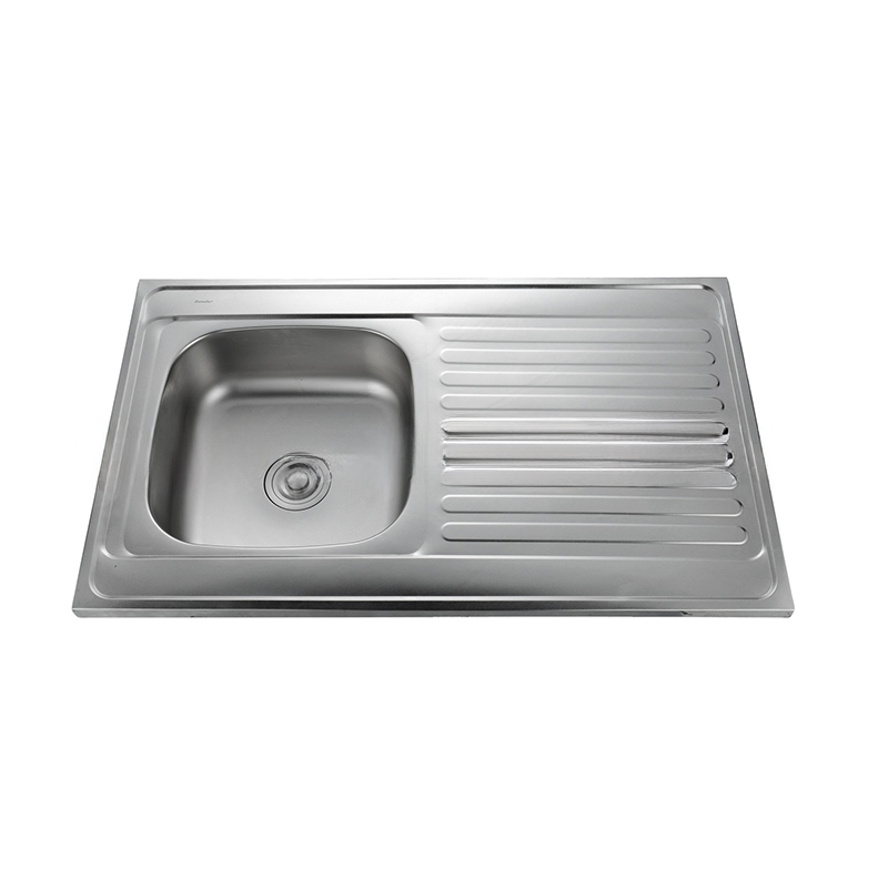 Wholesale Above Mounted Drainboard Stainless Steel High Quality Single Bowl Kitchen Sink With Working Table