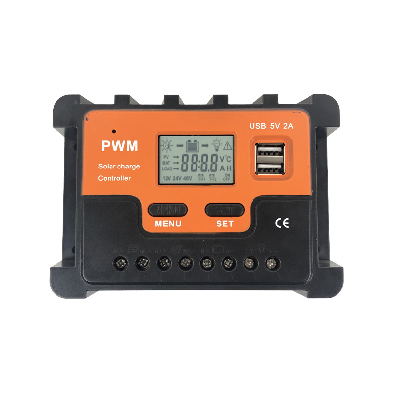 Off Grid Pwm Solar Charge Controller Max Pv 100v 12v 24v 48v Auto Lcd Display Battery Intelligent Regulator For Solar Panel