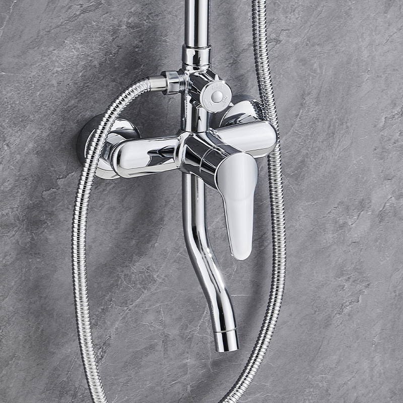 Wall Mounted Shower Mixer System Faucets Sets For Bathroom Concealed Shower Set