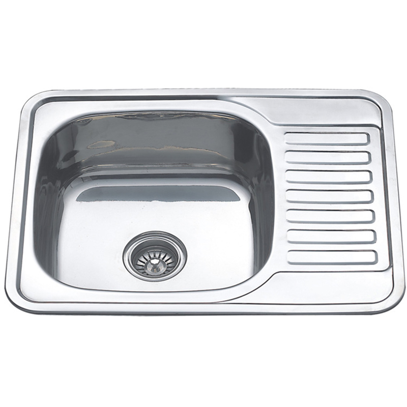 Eco Friendly Stainless Steel Water Tank Above Counter Kitchen Sinks With Galvanized Drainboard