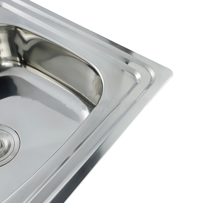 Polished Professional Silver Size Single Bowl Stainless Kitchen Sink With Board