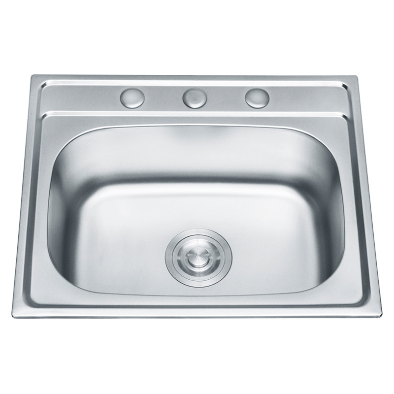Durable Using Short Single Modern Designs Stainless Steel Three Holes Kitchen Sink
