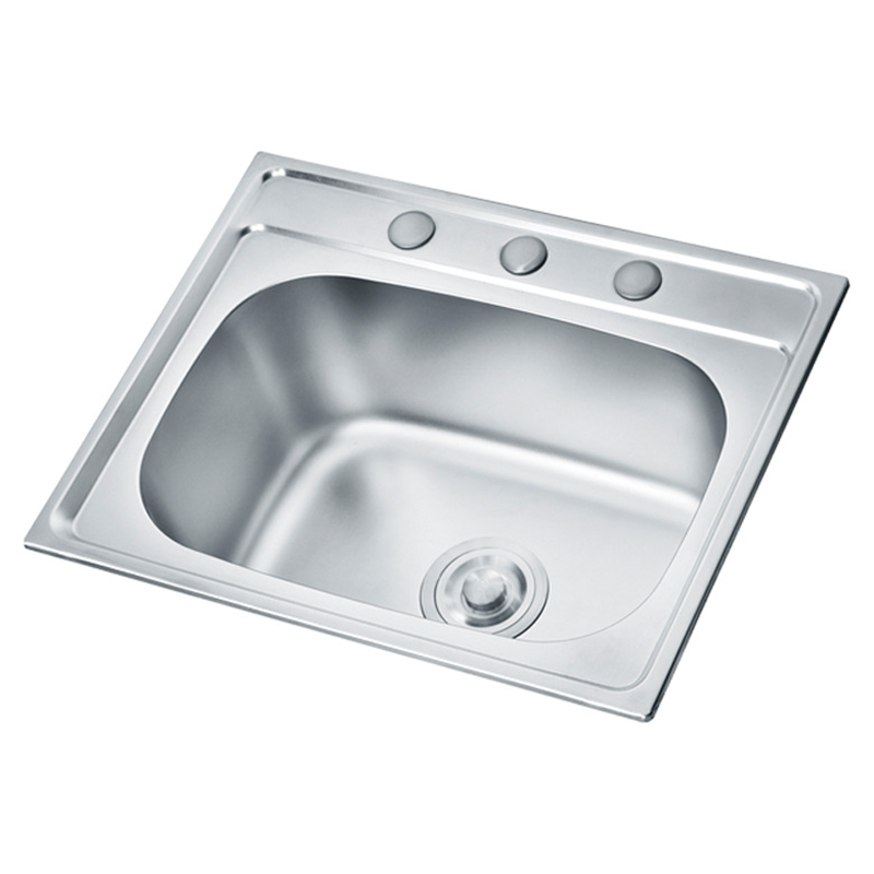 Durable Using Short Single Modern Designs Stainless Steel Three Holes Kitchen Sink