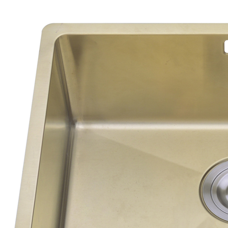 Customize Nano Coating Golden Stainless Steel Kitchen Handmade Wash Vegetable Sink