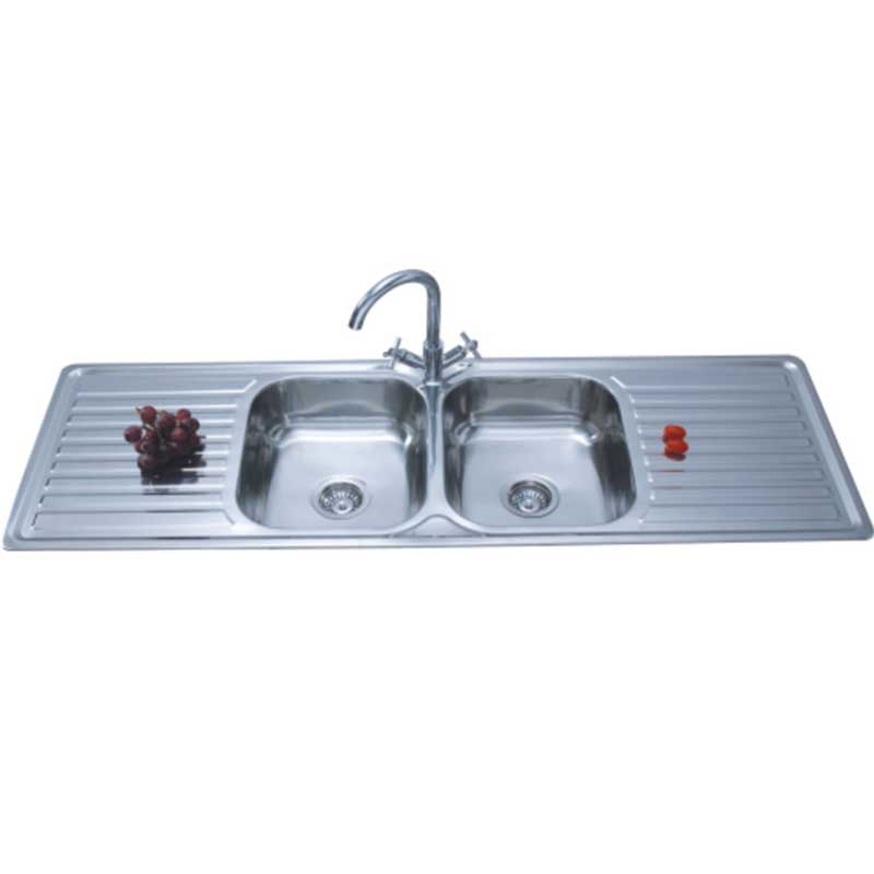Large Size Thicken Household Kitchen Stainless Steel Sink With Work Table For Home Restaurant
