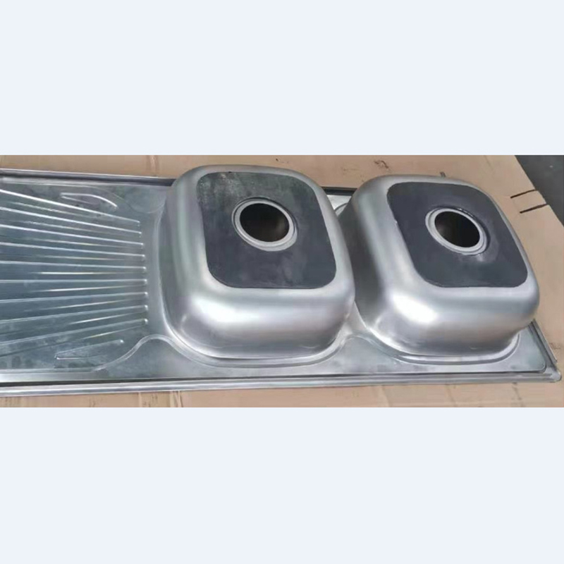 Home Double Bowl Stainless Steel Kitchen Sink For Sale With Drain Board