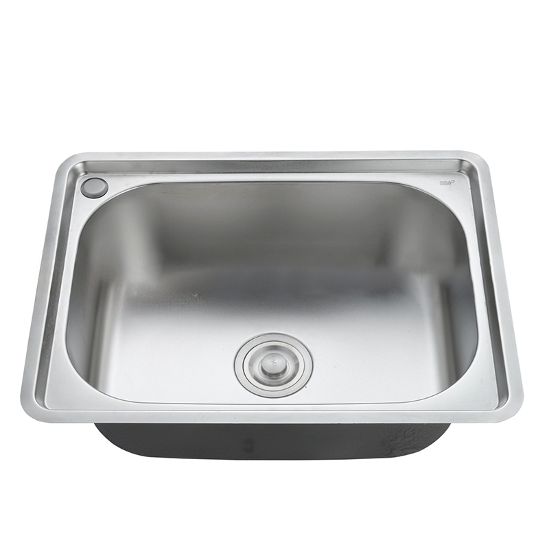 Durable Using Nice Material Topmount 304 Single Bowl Stainless Steel Kitchen Sink