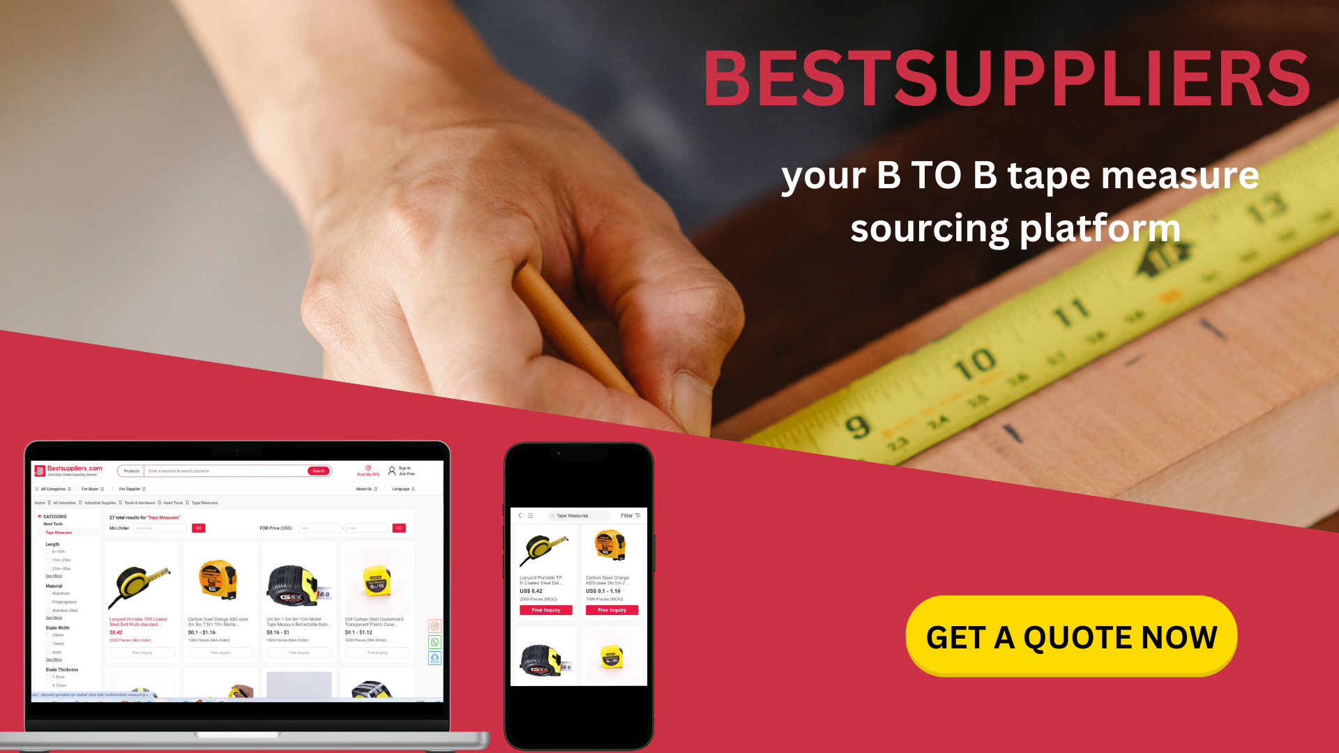 one stop tape measure sourcing 
