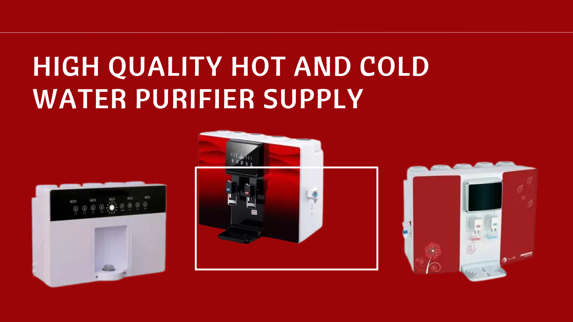 hot and cold water purifier supply