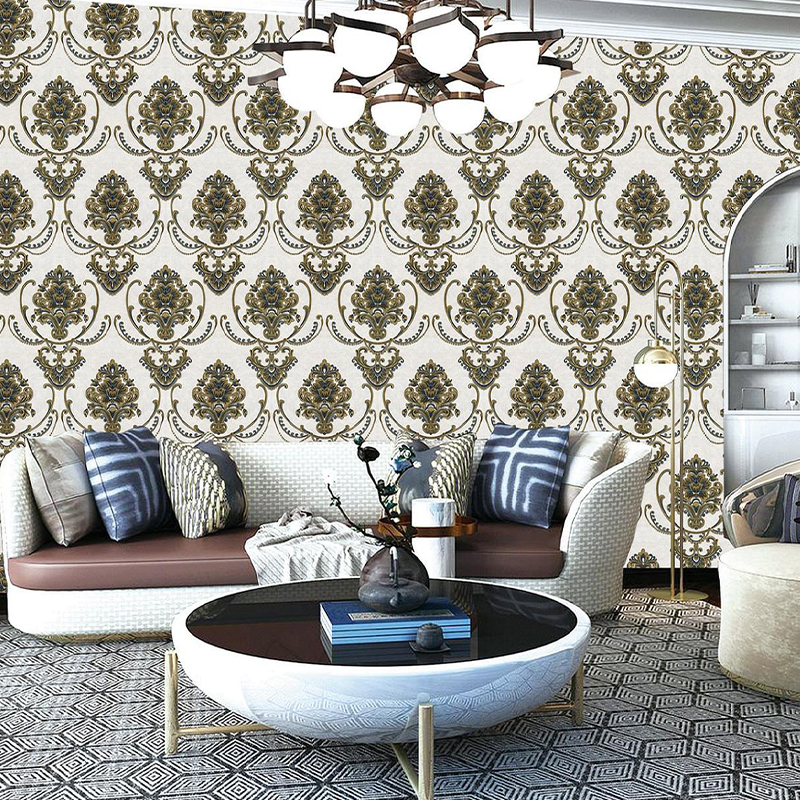 Luxury Design Interior Wall Decoration Pvc 3d Wallpaper Rolls For Home Decoration