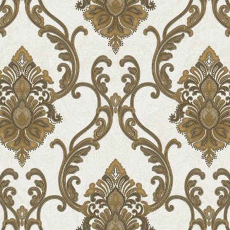New Damask Interior Wall Decoration Pvc Textured Damascus Wallpaper For Living Room