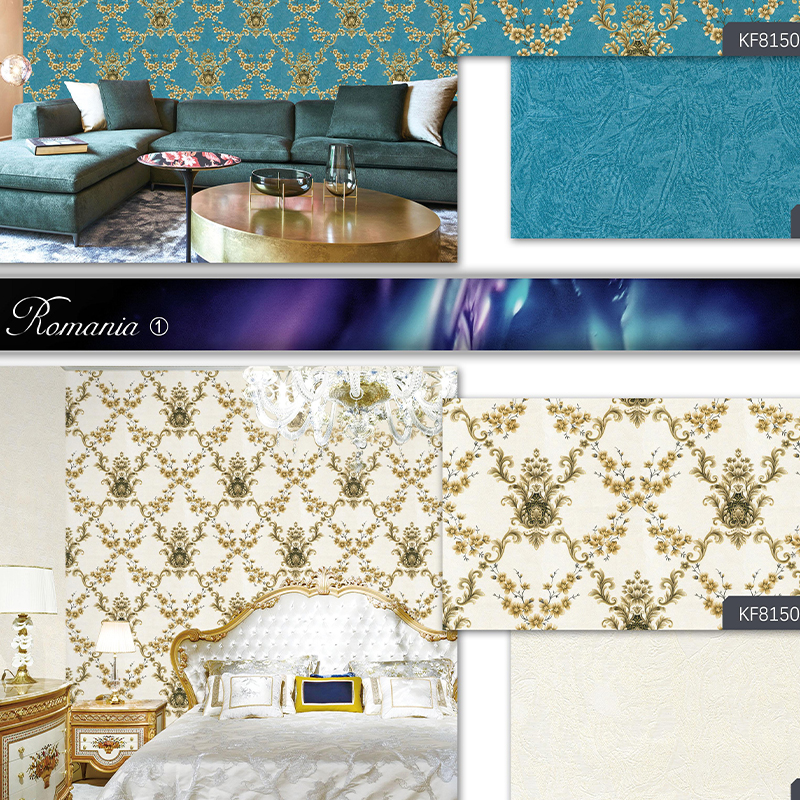 Home Decoration Luxury Embossed High Grade Interior Coating Self Adhesive Wallpaper