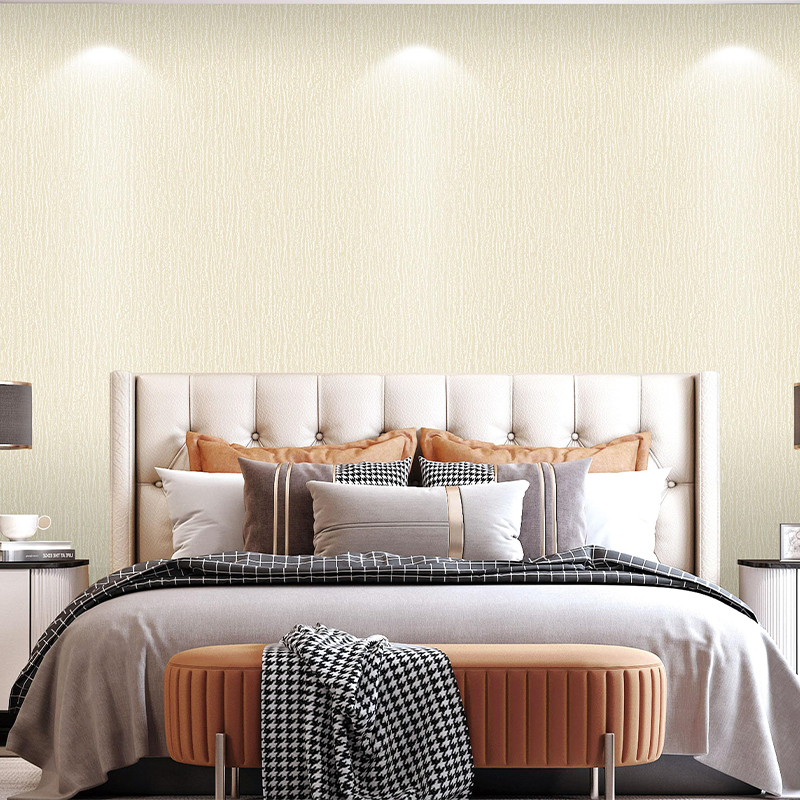 Solid Color Wall Paper Rolls Home Decoration Wallpaper For Living Room