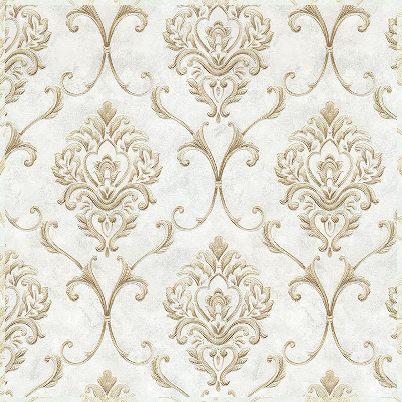 3d European Large Flower Embossed Wallpaper Hotel Bedroom Living Dining Room Luxury Three Dimensional Wallpaper